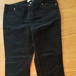 Christopher and Banks Like New Black Velvet jeans